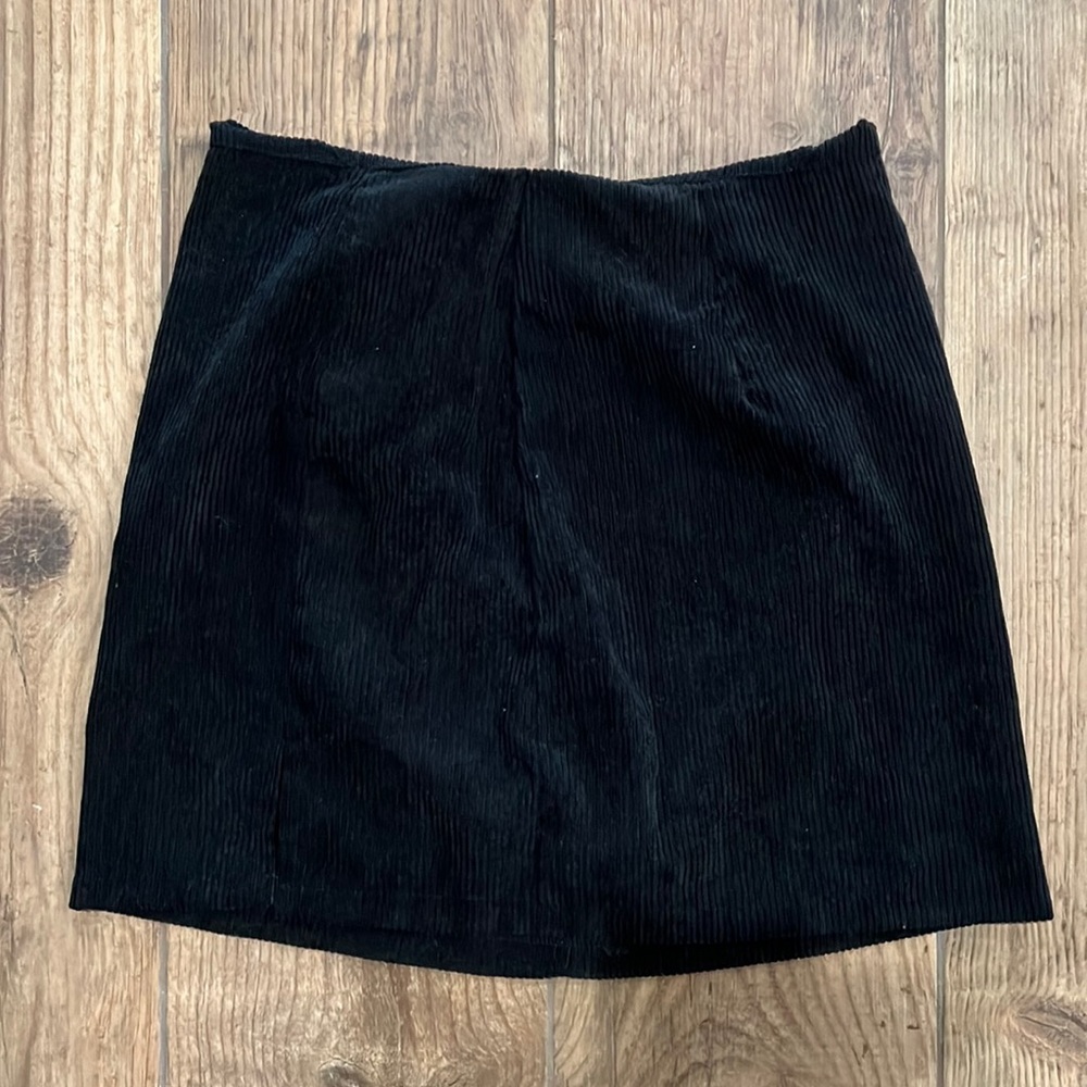 Black mini skirt